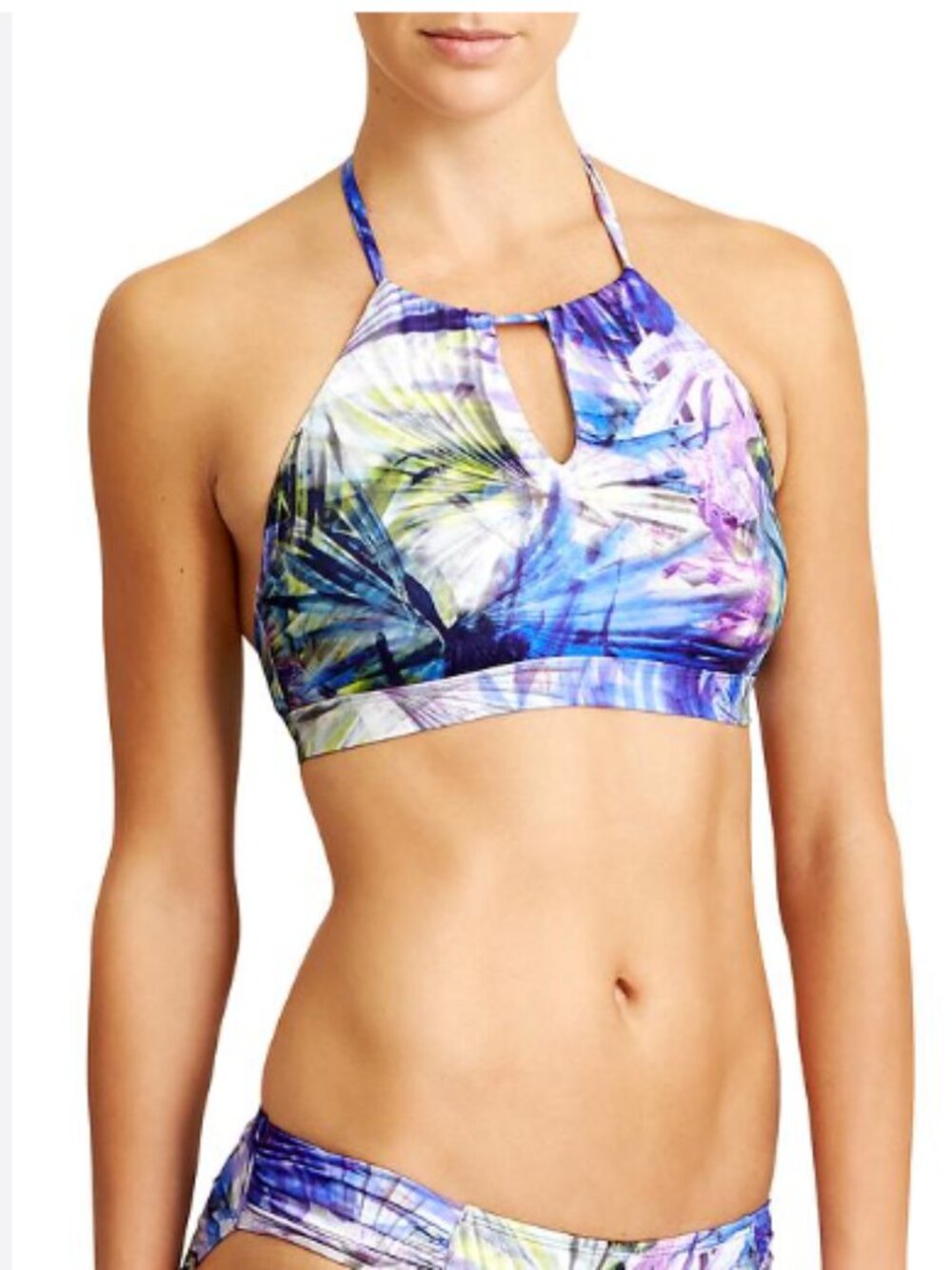 👙 Athleta Kailua High Neck Swim Bikini Top Swimwear